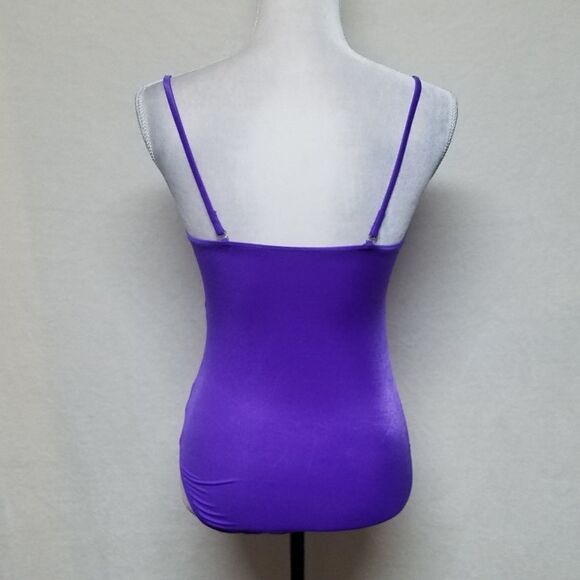 VINTAGE 70s Purple Underwire Maillot Swimsuit - Picture 8 of 11